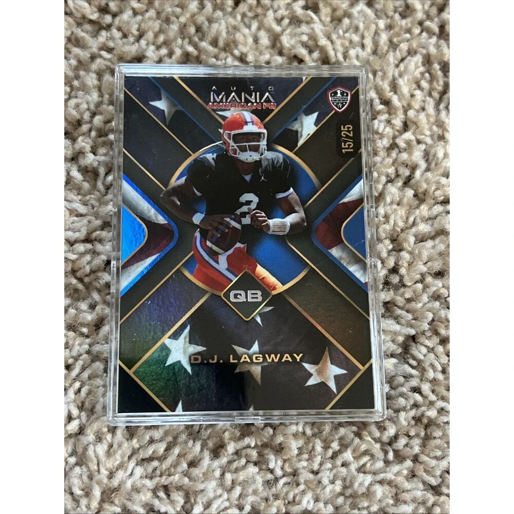 DJ Lagway 2024 Wild Card Auto Mania American FB 15/25
